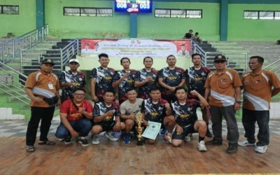 Voli Putra PGRI Pangkah Sabet Juara 3 HUT PGRI ke-80 Kabupaten Tegal